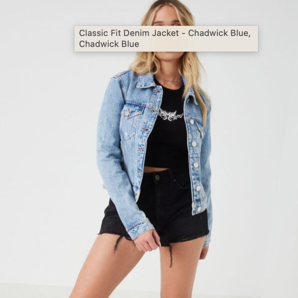 Forever 21 / Bongo/ Jean Jacket/ Light wash denim